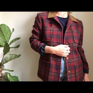 Vintage Pendleton Plaid Wool Blazer